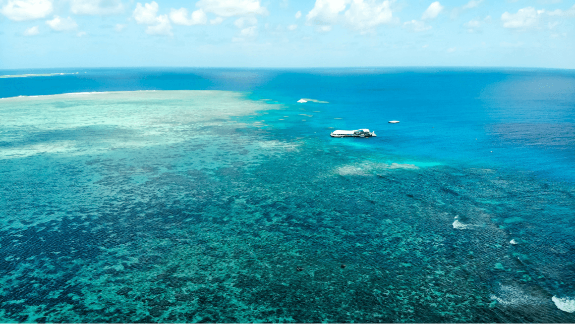 great barrier reef aerial view