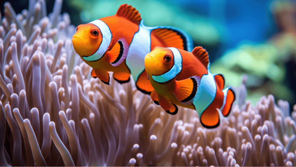clown fish in a reef