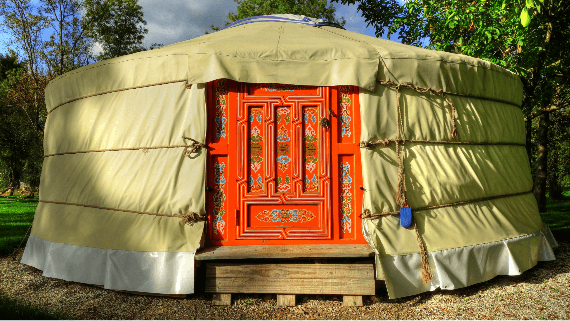 a yurt